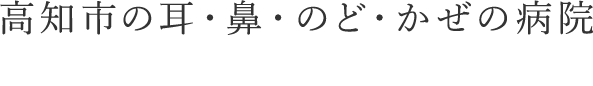 高知市の耳・鼻・のど・かぜの病院